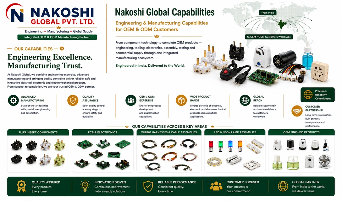 Nakoshi Global integrated OEM and ODM manufacturing capabilities